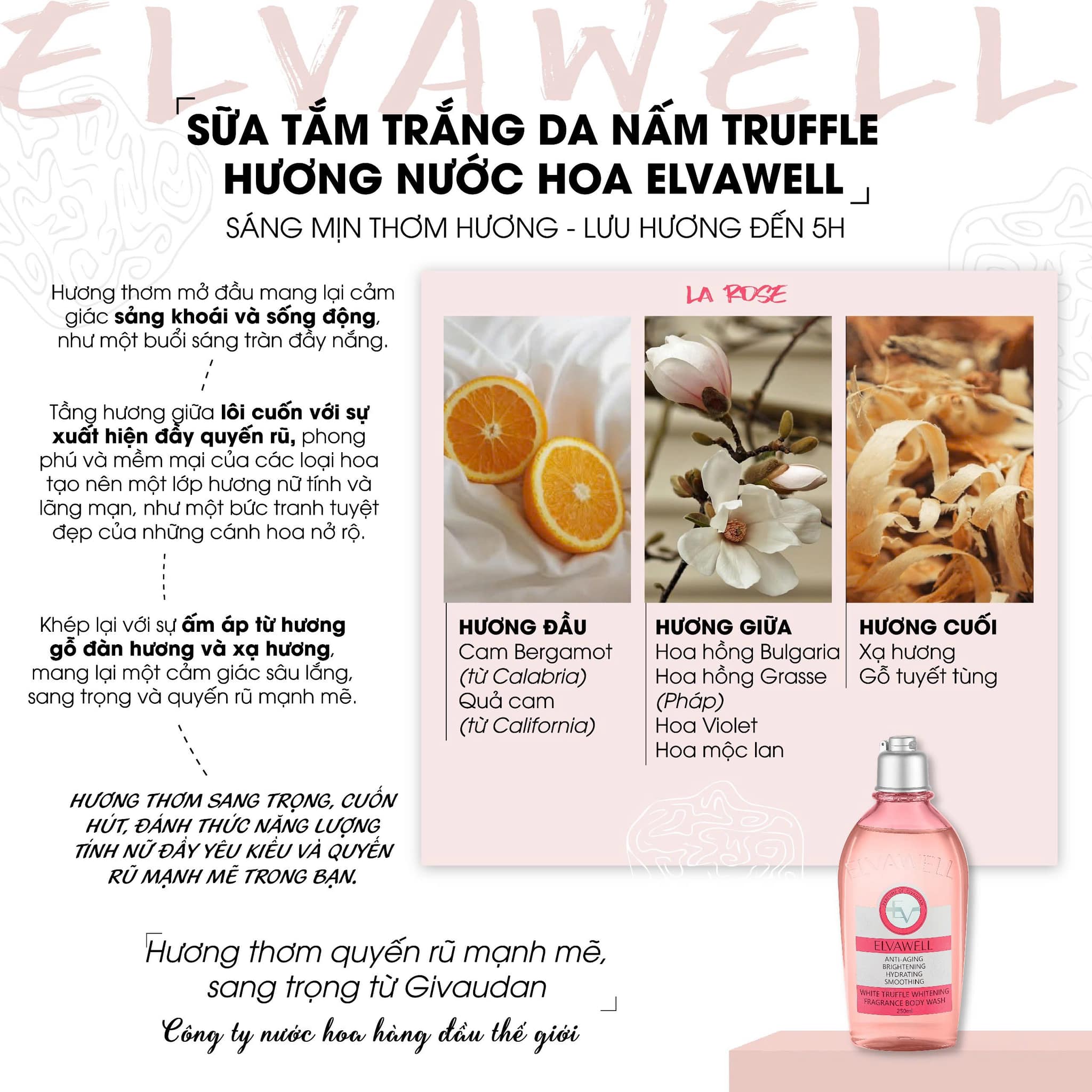 Set quà 2 chai sữa tắm Elvawell – Món quà ý nghĩa dành tặng phái đẹp