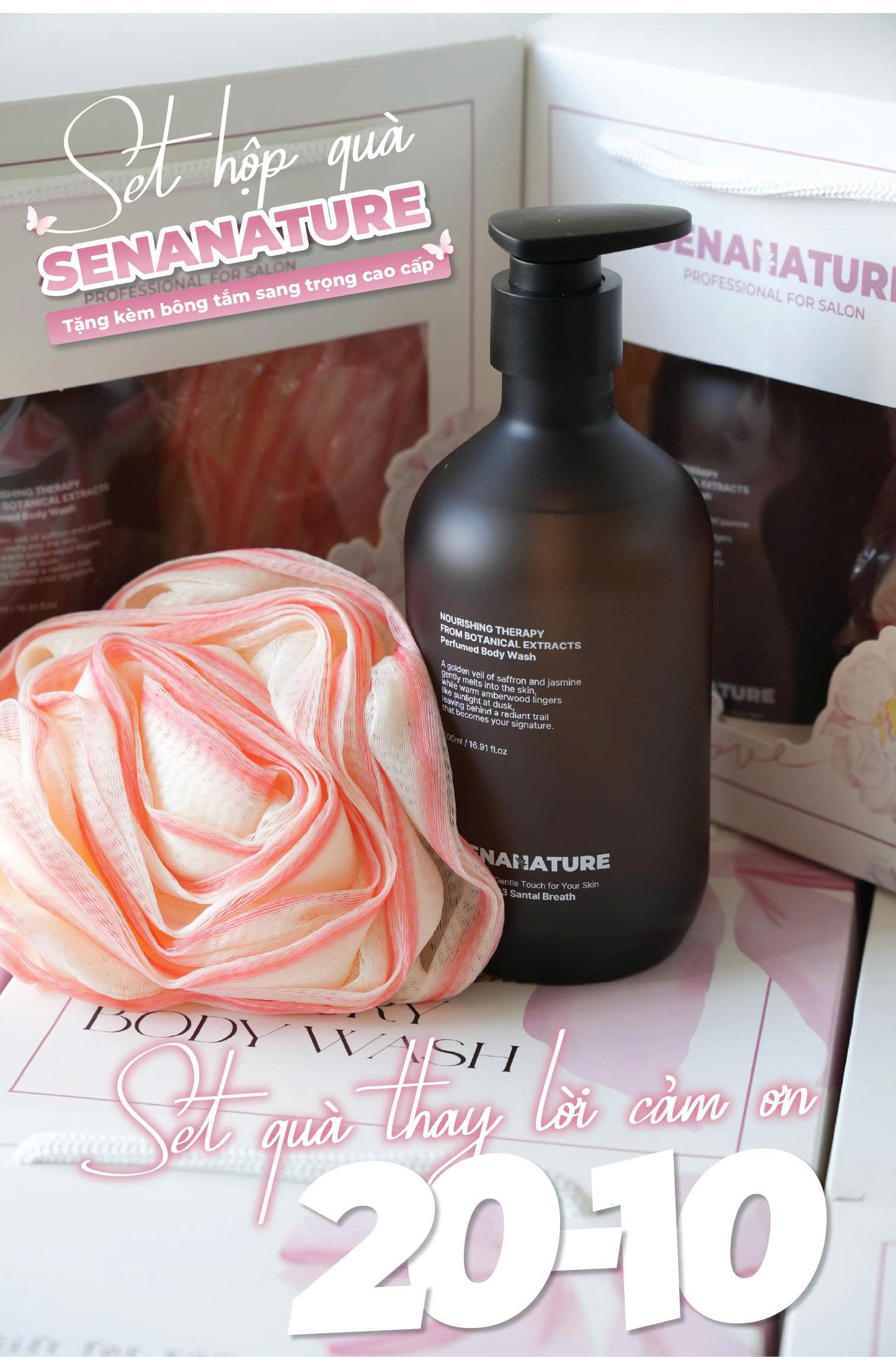 Set quà Senanature Món quà chăm sóc cơ thể sang trọng và tinh tế dành cho phái đẹp