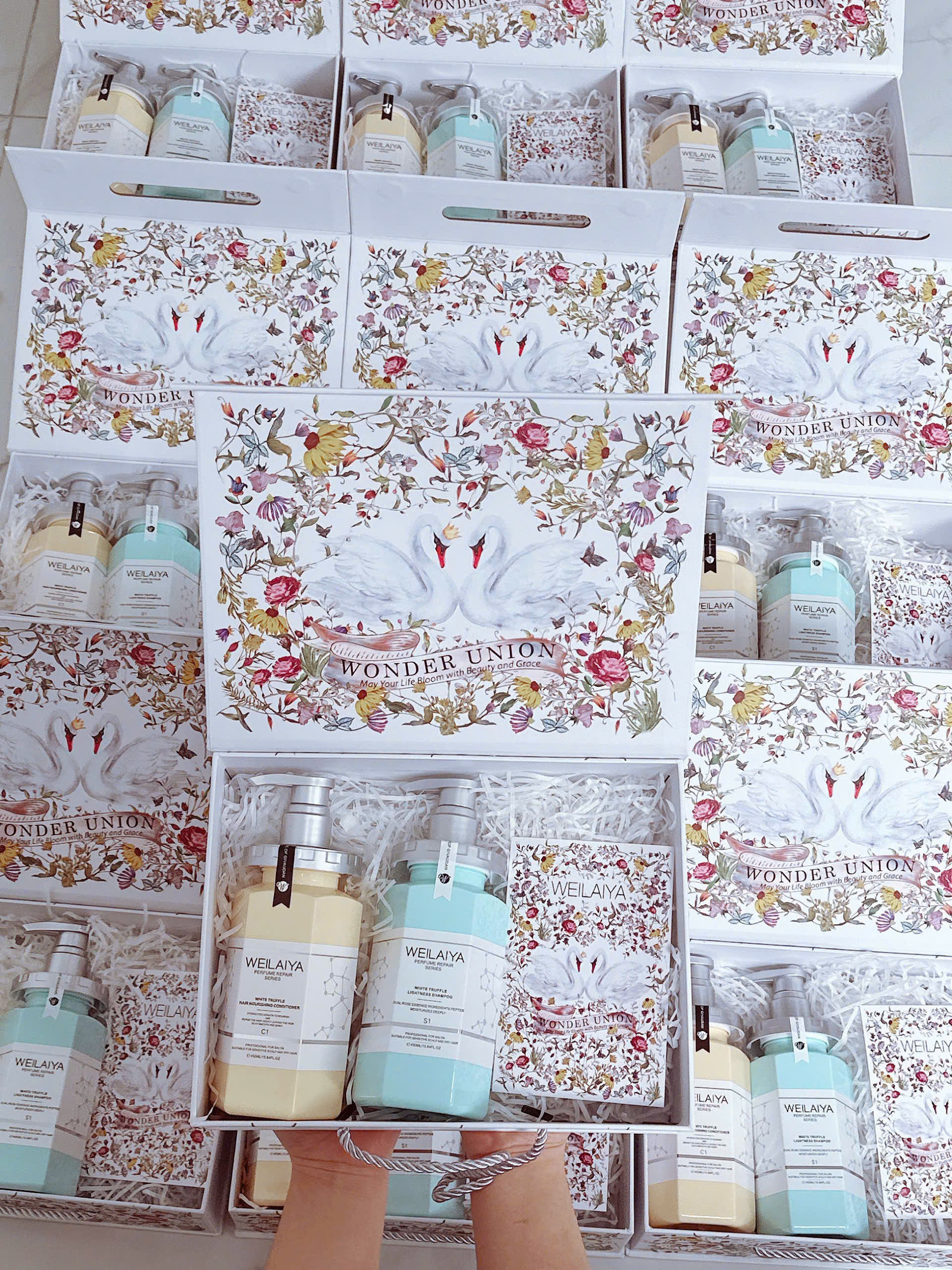 Set quà tặng cao cấp WEILAIYA : Cặp dầu gội xả phục hồi Nấm Truffle - Kiềm dầu, cấp ẩm, nuôi dưỡng da đầu và chăm sóc tóc hư tổn