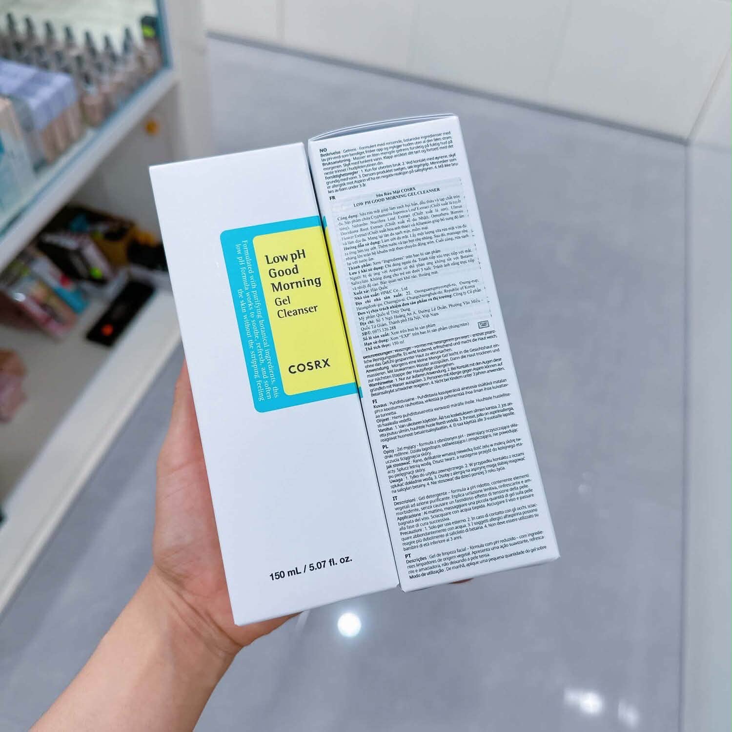 Sữa Rửa Mặt Gel COSRX Low pH Good Morning 150ml - Làm Sạch Dịu Nhẹ, Kháng Khuẩn Tràm Trà, Phù Hợp Da Nhạy Cảm, Dầu, Mụn