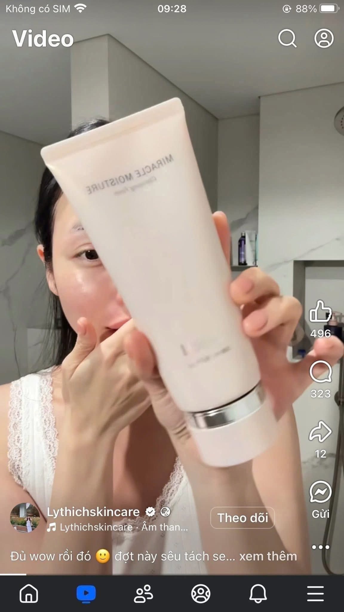 Sữa rửa mặt dưỡng ẩm OHUI Miracle Moisture Cleansing Foam