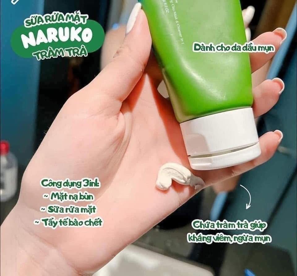 Sữa rửa mặt kiêm chức năng mặt nạ Naruko Tràm Trà