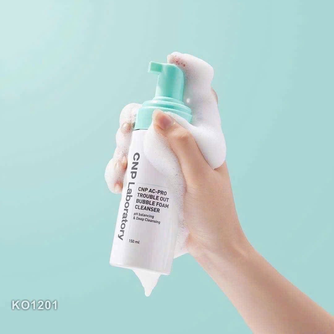 Sữa rửa mặt tạo bọt CNP AC-PRO Trouble Out Bubble Foam Cleanser 150ml