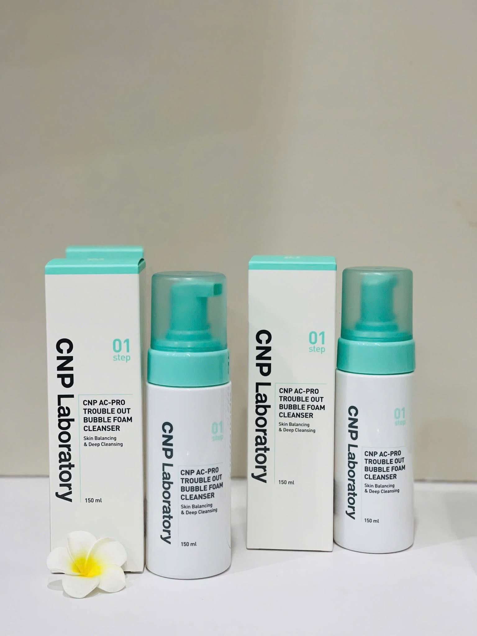 Sữa rửa mặt tạo bọt CNP AC-PRO Trouble Out Bubble Foam Cleanser 150ml