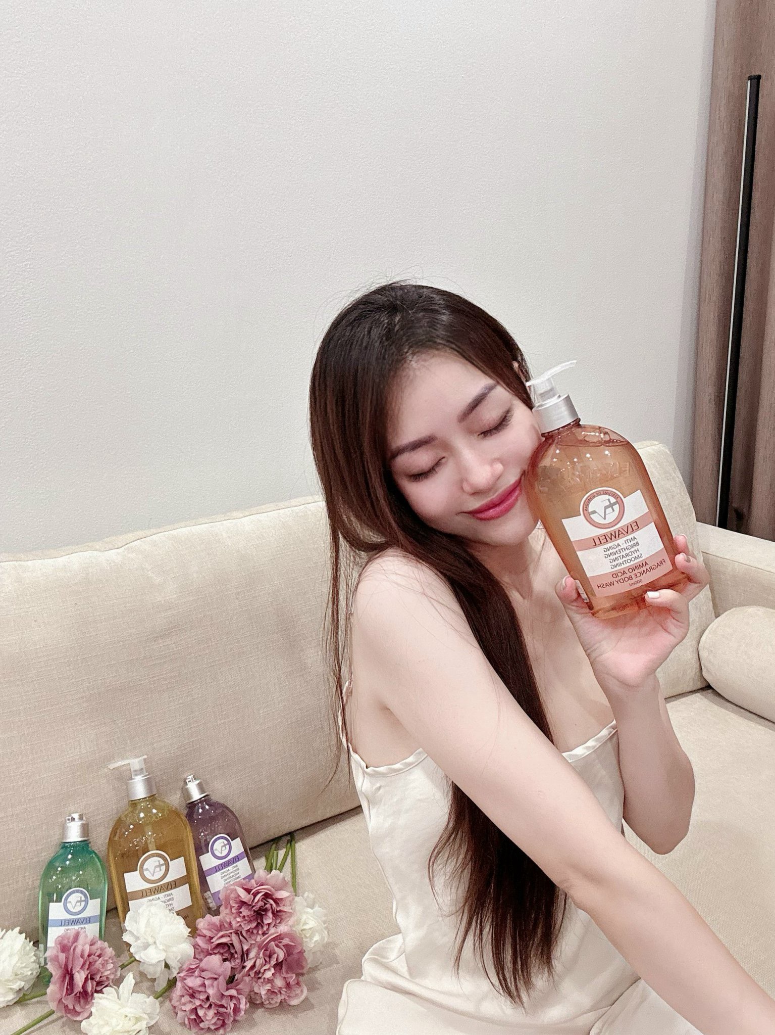 Sữa tắm nước hoa Amino Acid Miss Wonder Elvawell 500ml