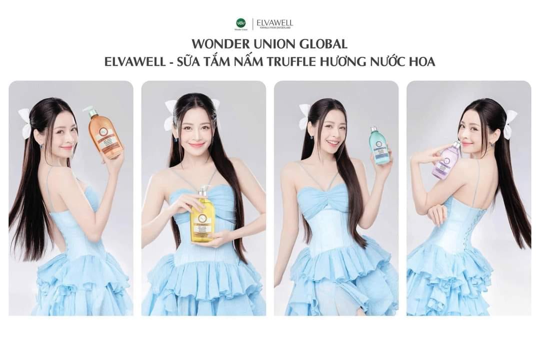Sữa tắm nước hoa Hyaluronic Acid Baby Blue Elvawell 250ml