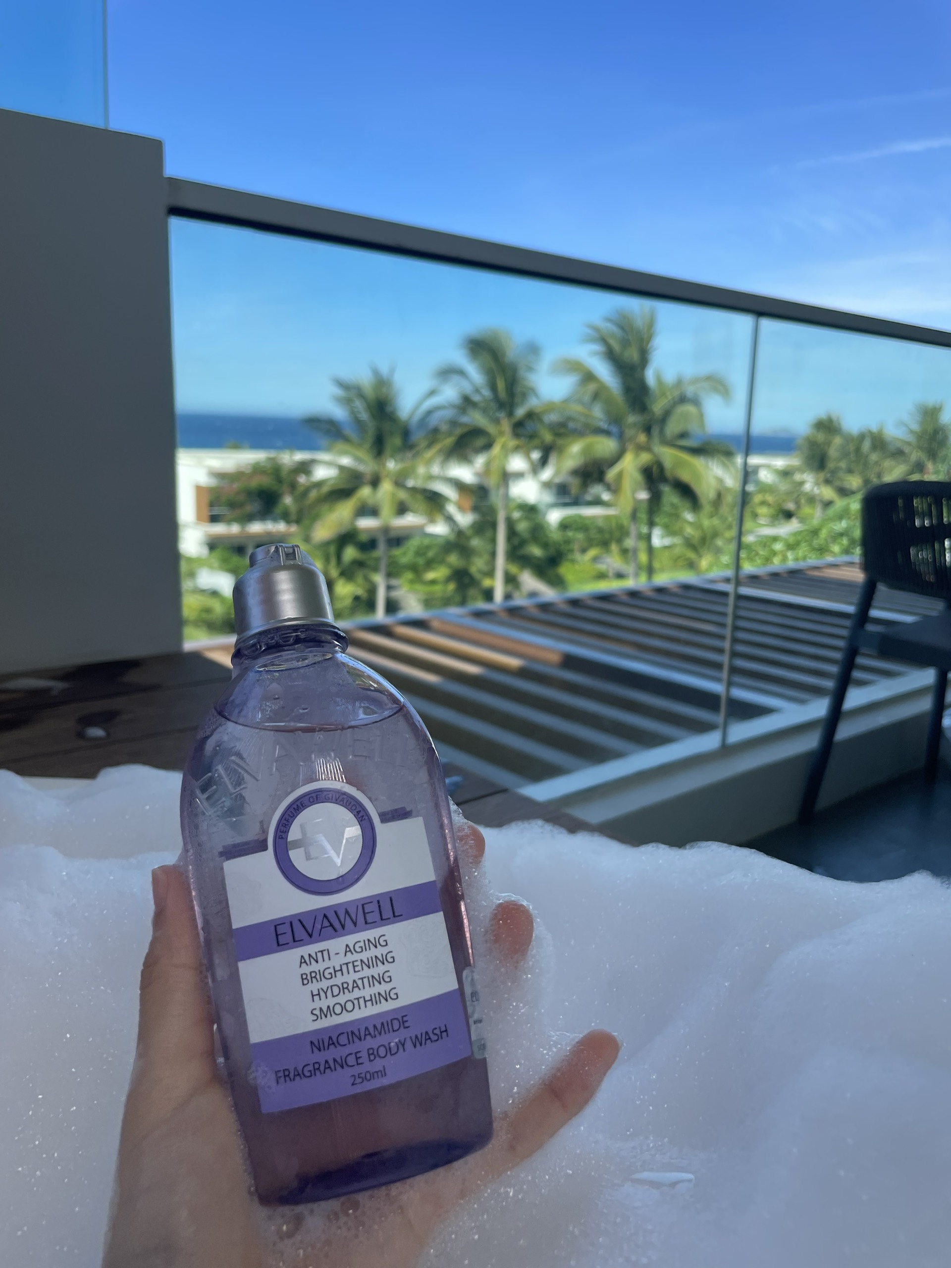 Sữa tắm nước hoa Niacinamide Soul Healing Elvawell 250ml