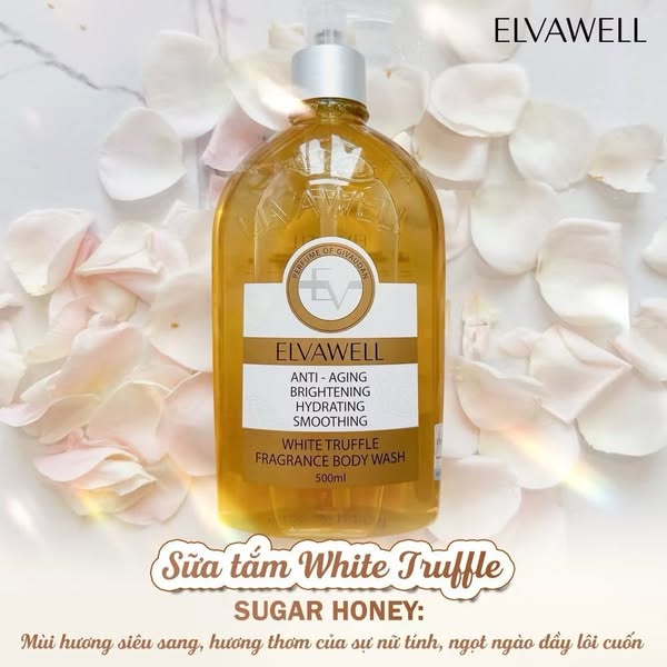 Sữa tắm nước hoa nấm Truffle Elvawell (500ml) - Sữa tắm White Truffle Elvawell - Sugar Honey