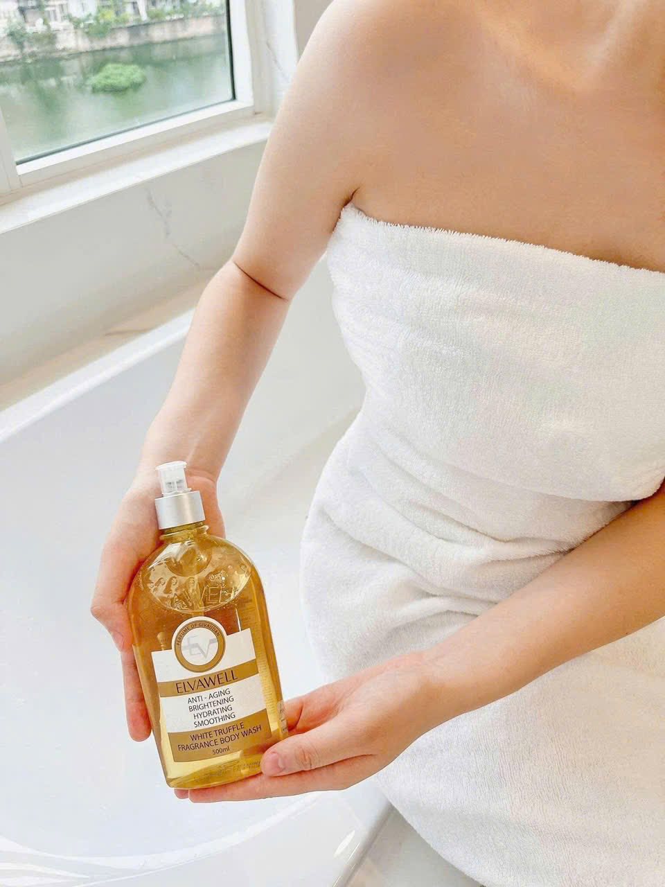 Sữa tắm nước hoa nấm Truffle Elvawell (500ml) - Sữa tắm White Truffle Elvawell - Sugar Honey