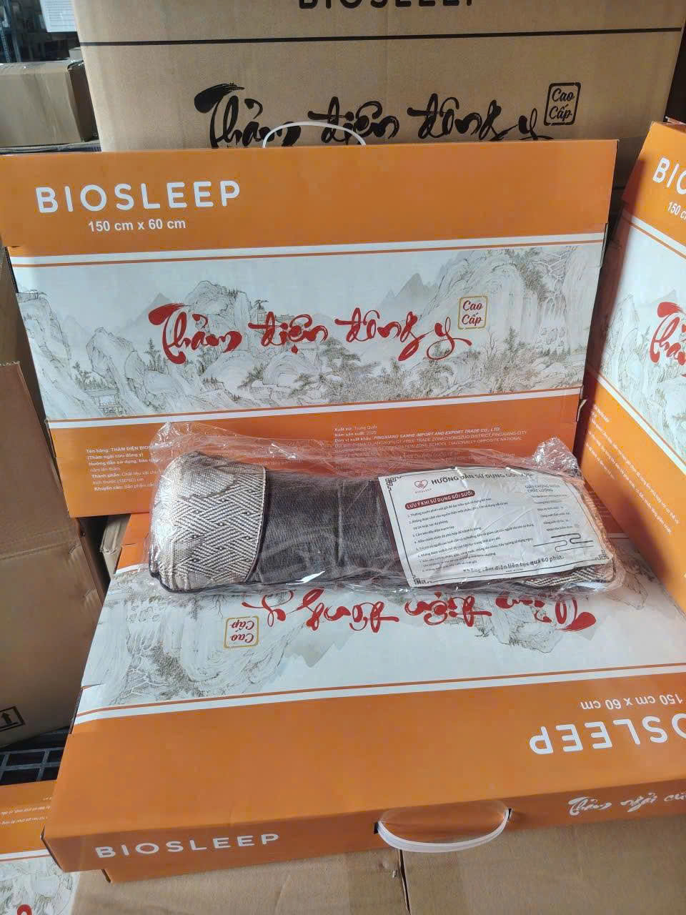 Thảm điện đông y ngải cứu Biosleep hỗ trợ giảm đau xương khớp 150cm*60cm