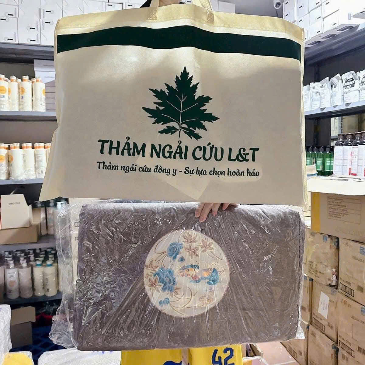 Thảm ngải cứu đông y cao cấp L&T hỗ trợ giảm đau nhức xương khớp , hỗ trợ giấc ngủ