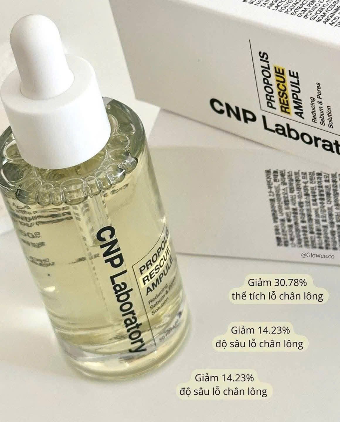 Tinh chất keo ong dành cho da dầu mụn CNP PROPOLIS RESCUE AMPULE 50ml