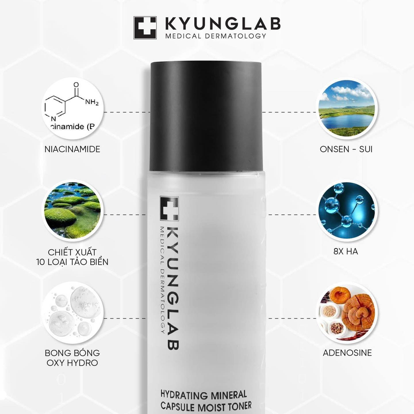 Toner KyungLab Hydrating Mineral Capsule Moist Toner – Cấp Ẩm, Làm Dịu Da (150ml)