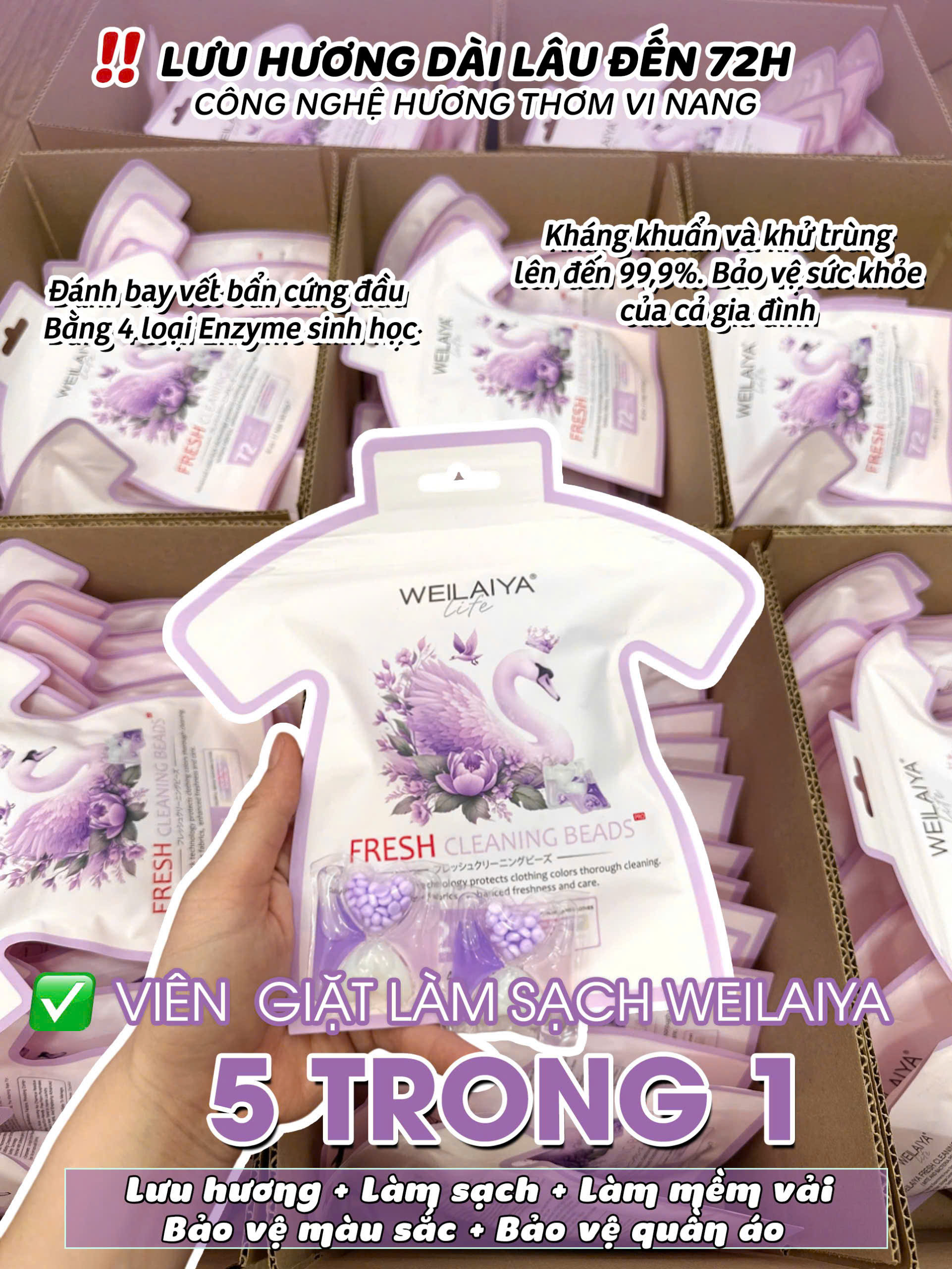 Viên giặt weilaiya