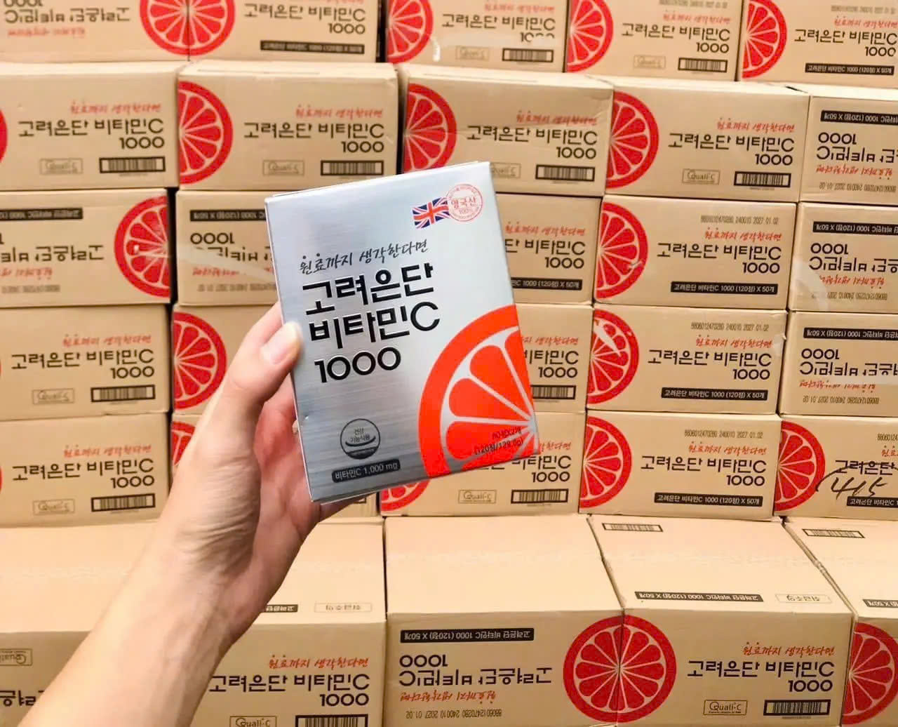 Viên uống Vitamin C Hỗ Trợ Sáng Da Eundan Vitamin C 1000mg Hàn Quốc