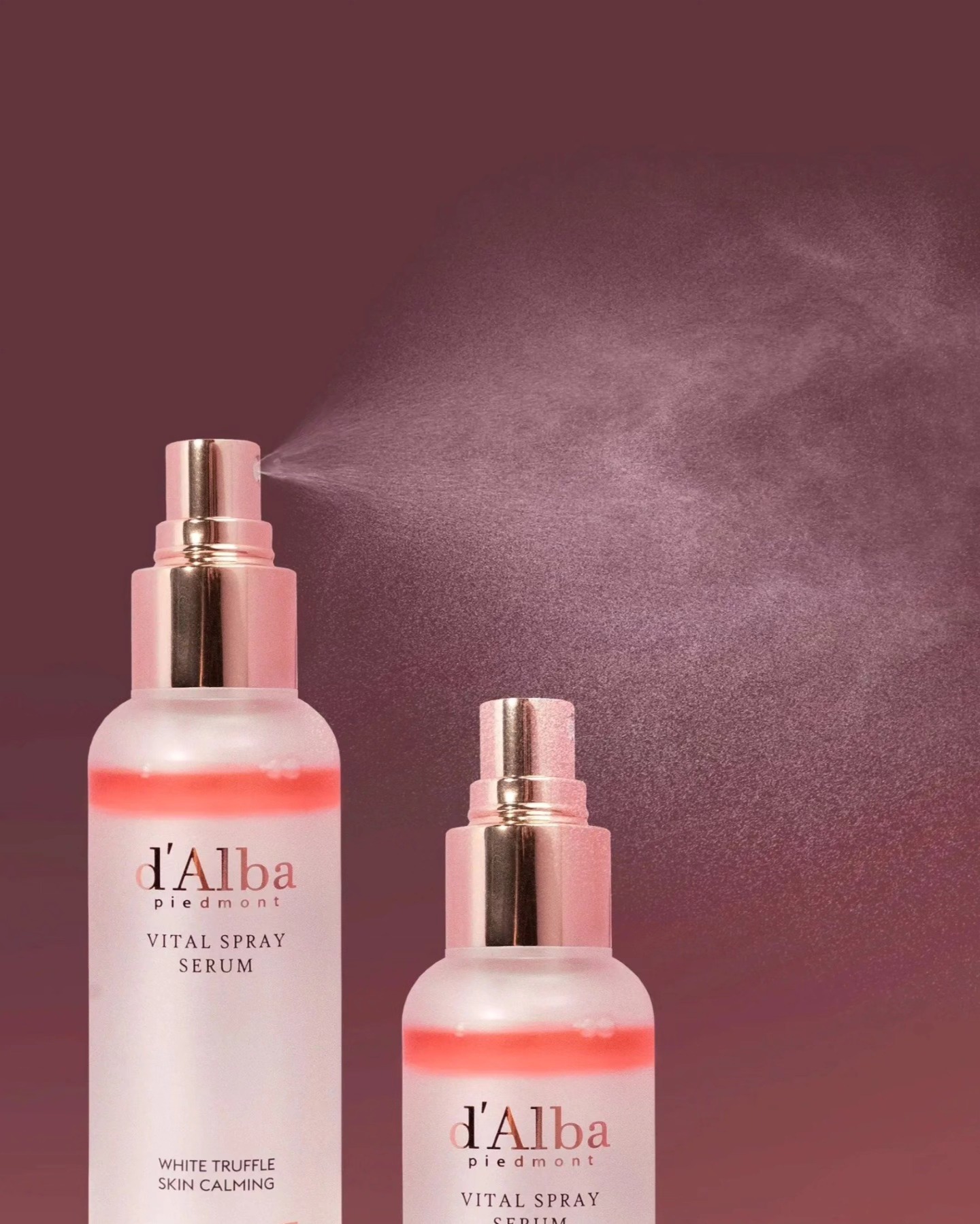 Xịt Khoáng D'Alba Vital Spray Serum White Truffle Skin Calming 100ml (màu hồng)