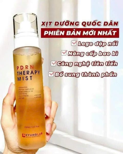 Xịt khoáng dưỡng ẩm KYUNG LAB PDRN THERAPY MIST chai 150ml - Mẫu mới