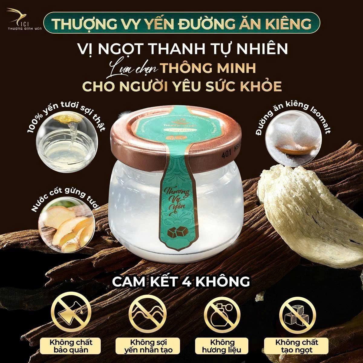 Yến biển chưng sẵn Thượng Vy Yến Vị Đường Ăn Kiêng - Yến Sào Cao Cấp ( Hũ lẻ )