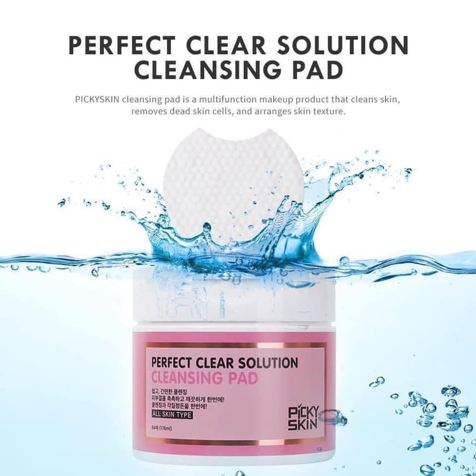 Pad Tẩy Trang Siêu Tiện Lợi 2in1 Perfect Clear Solution Cleansing Nhập Khẩu Chính Hãng