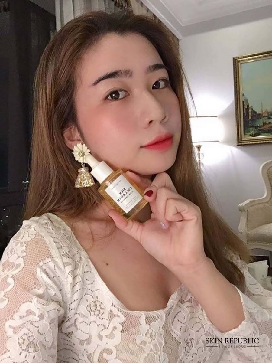 feedback khách hàng sử dụng silk collagen glow ampoule 5