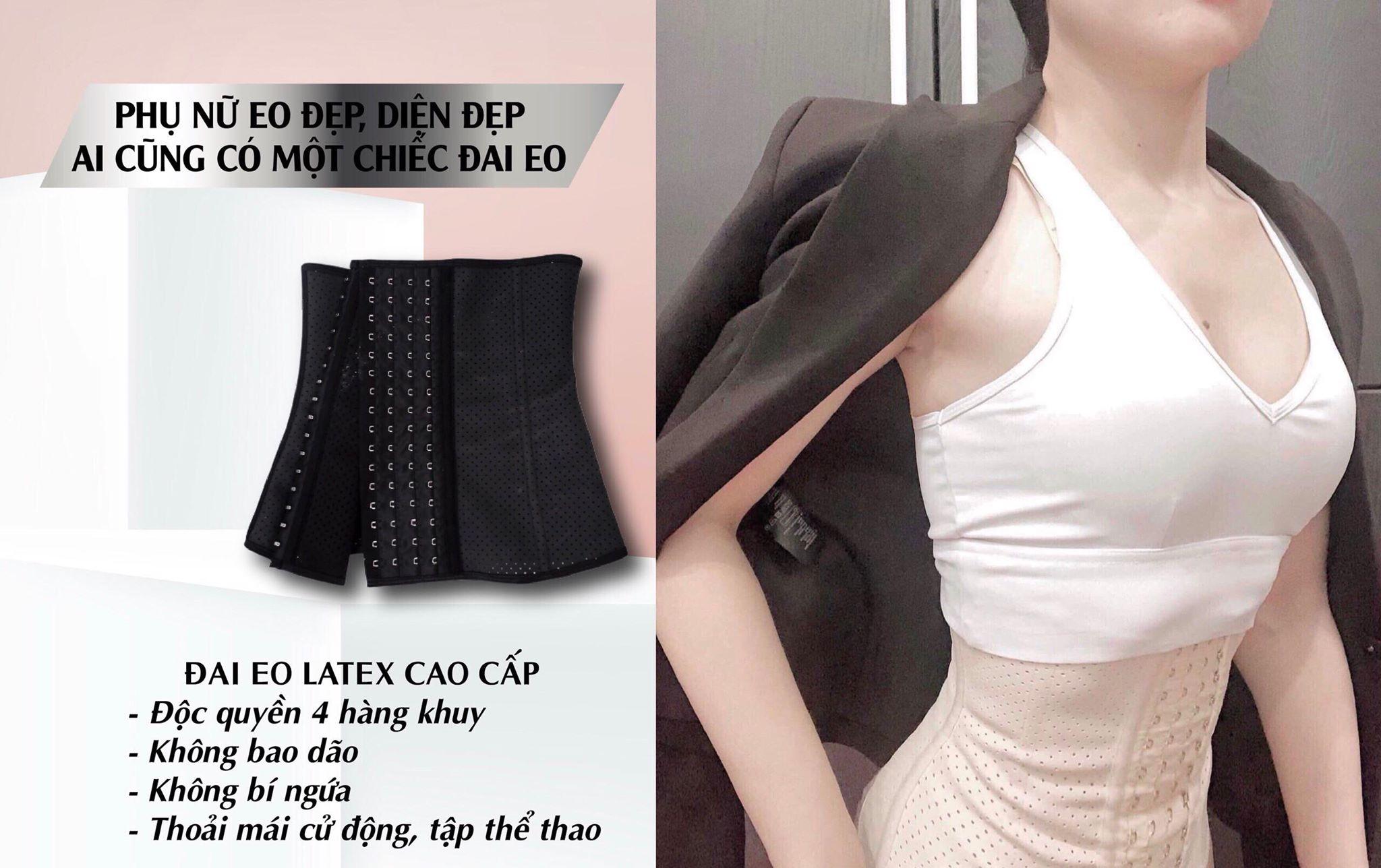 đai gen định hình Latex siết eo giảm mỡ