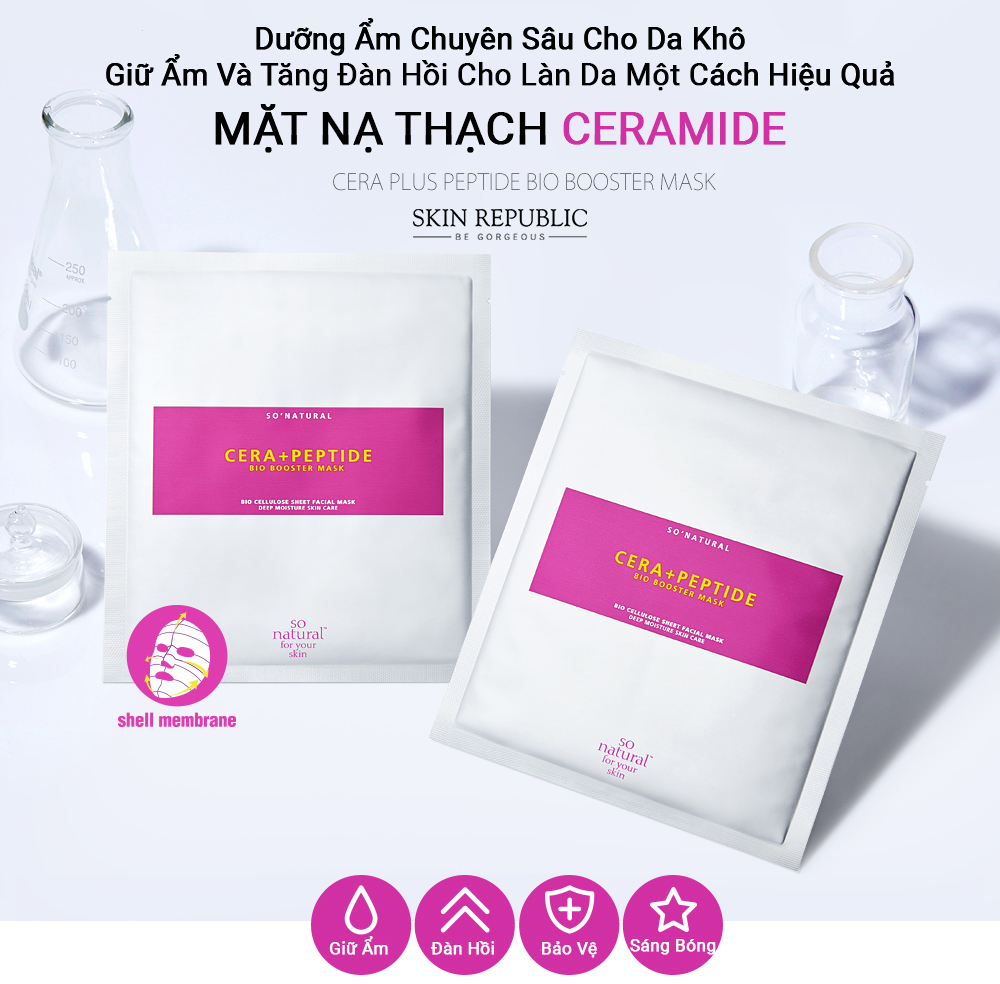 review mặt nạ dưỡng ẩm cera + peptide