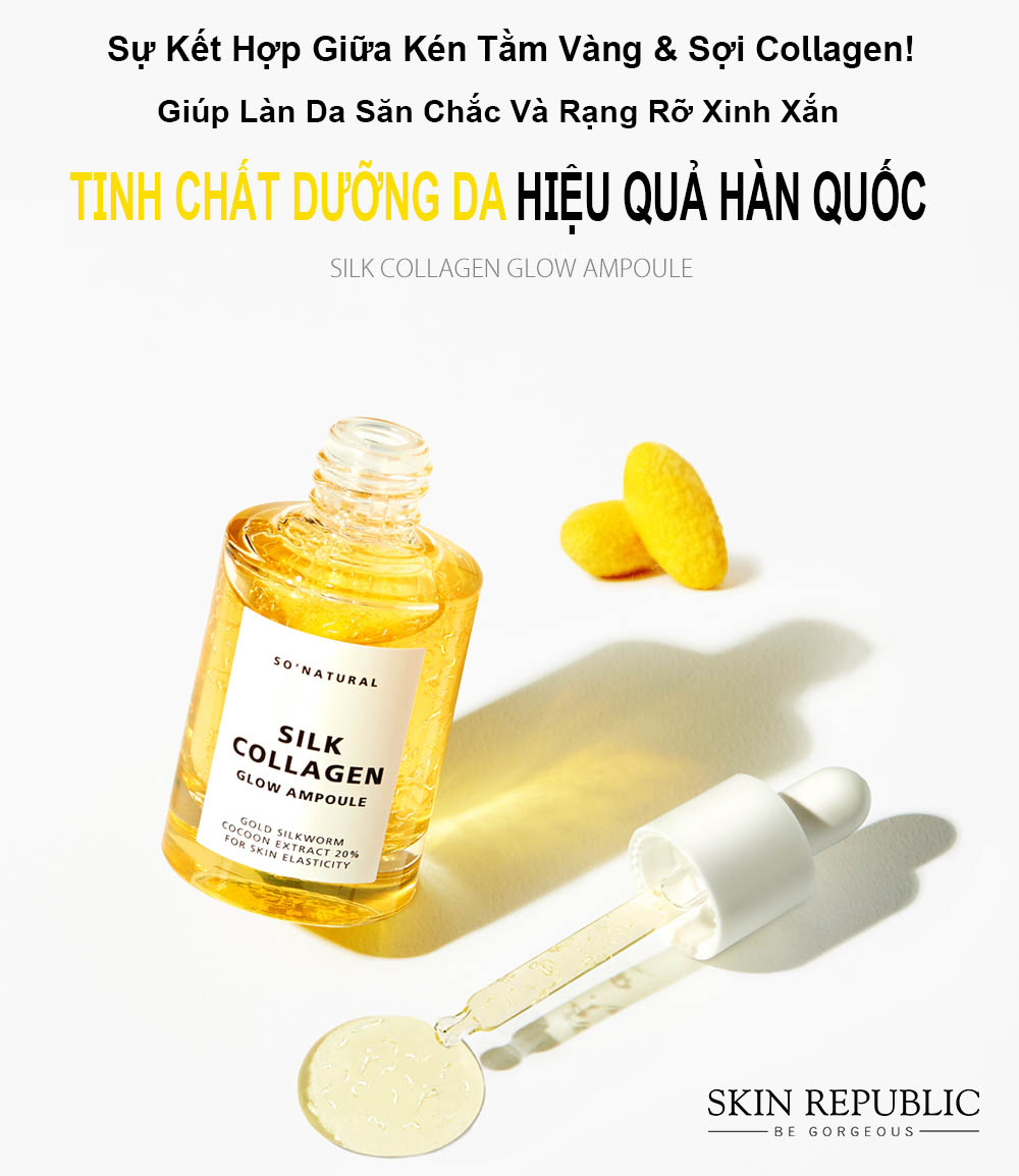 review silk collagen glow ampoule