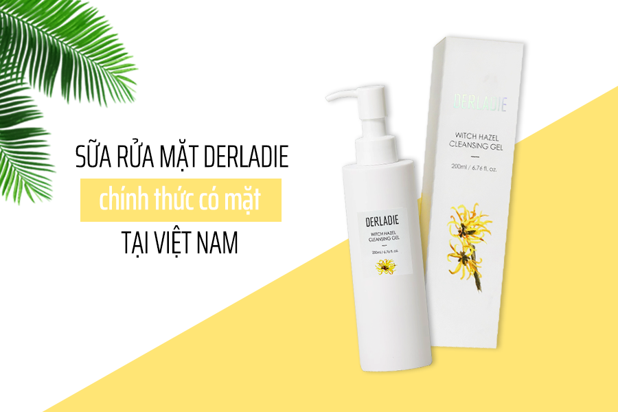 sữa rửa mặt dạng gel derladie, sữa rửa mặt derladie