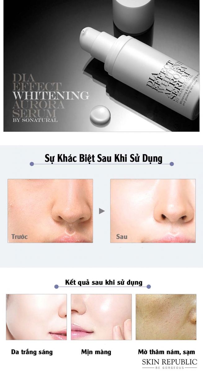 serum dưỡng trắng Dia Effect Whitening Aurora chính hãng