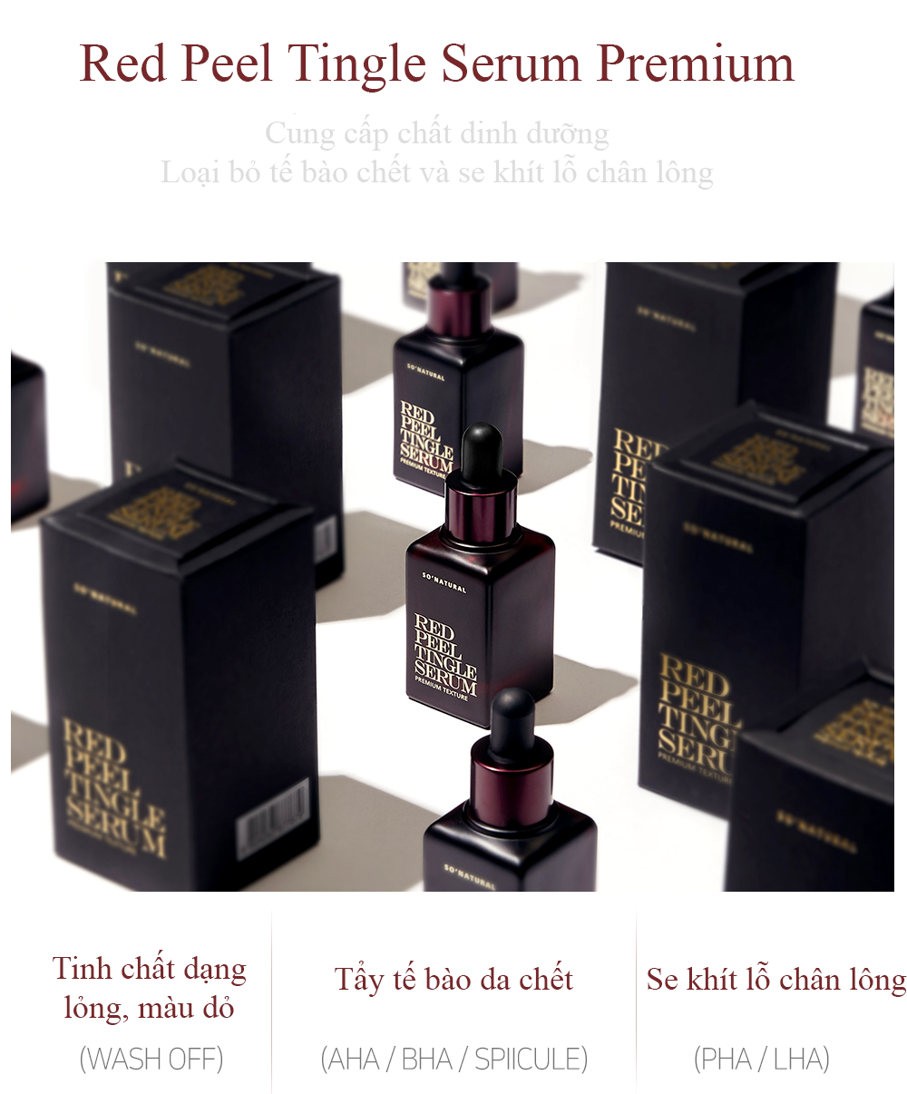 serum trị mụn, thay da sinh học, serum red peel